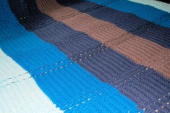 Cables on the Horizon Crochet Blanket by Knot By Gran'ma