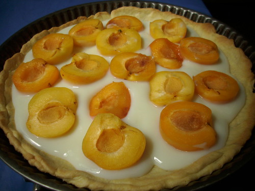 dessert printanier ou tarte aux abricots