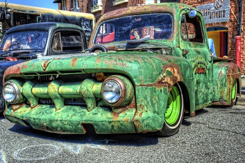 Cool Green Rat Truck at the Heavy Rebel Weekender