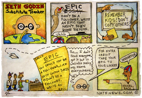 Seth Godin: Substitute Teacher (comic)