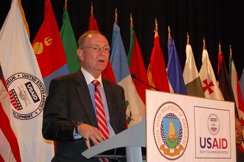FFAS Under Secretary Jim Miller delivers a keynote address at the International Food and Development Conference.