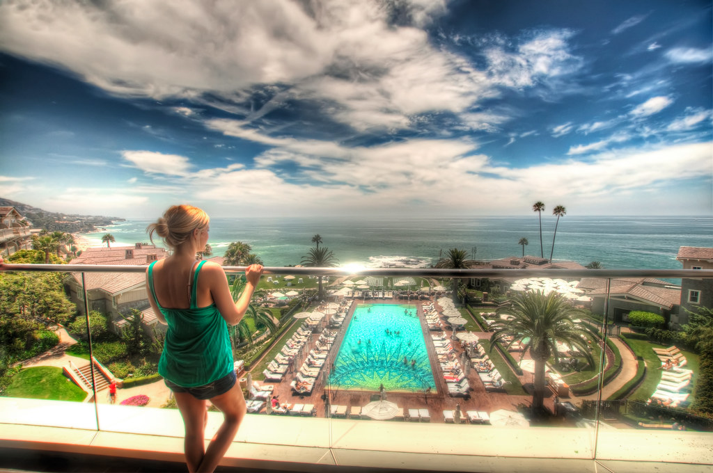 Brittany checking out the view of Laguna Beach.