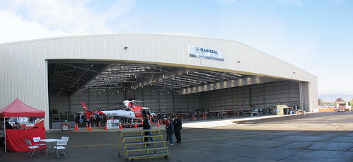 Hangar now ready for business (click on photo to enlarge to monster size)