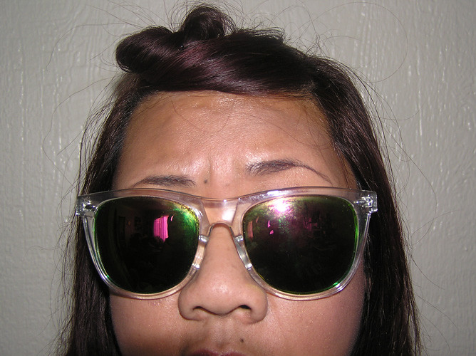 Clear + Mirrored Sunglasses.