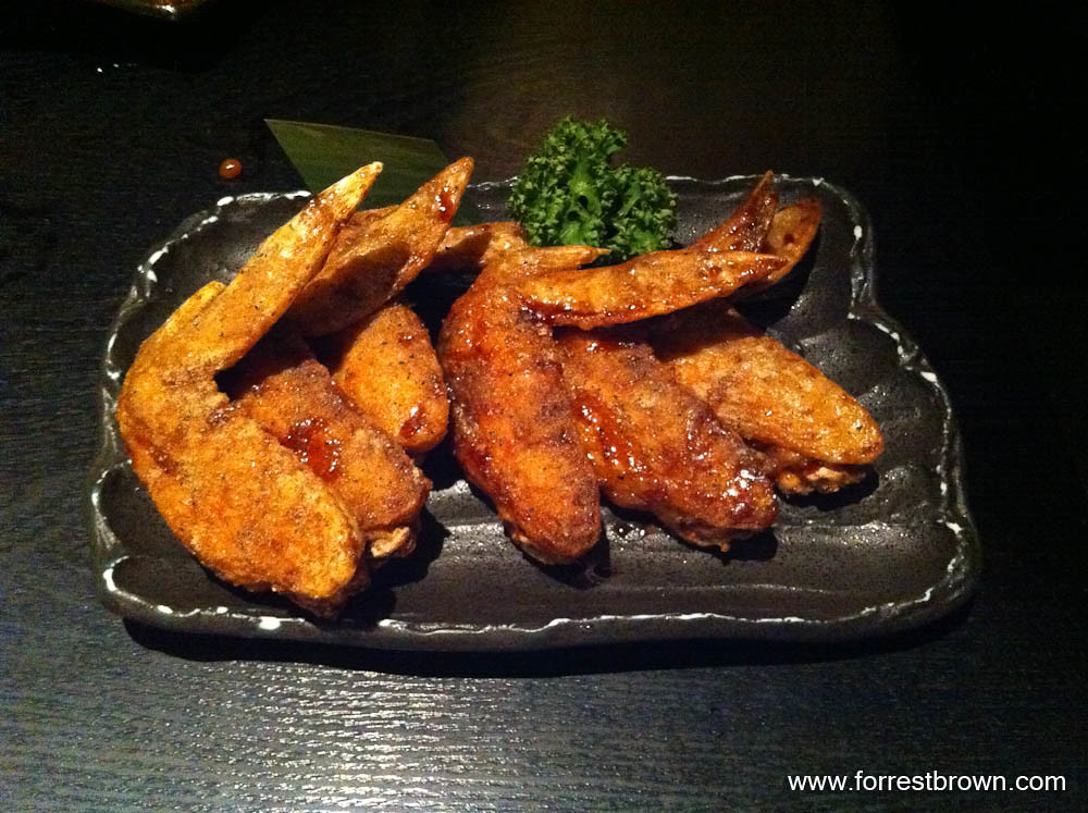 Chicken Wings at a Japanese Restaurant