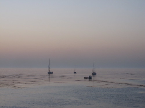 boats at dawn