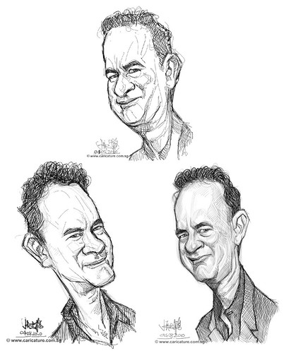 Schoolism - Assignment 1 - Sketches of Tom Hanks