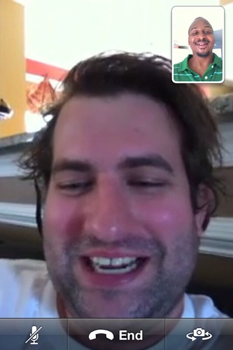 First time FaceTime with @therab