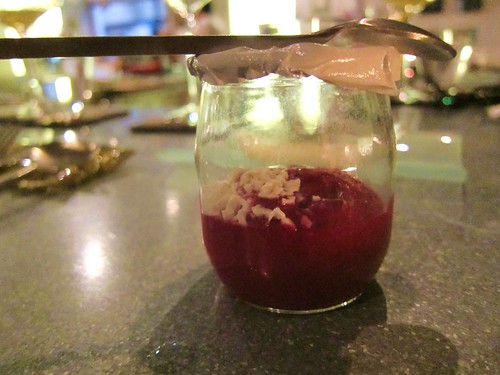 Red beet with dried yoghurt at Tippling Club