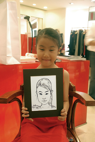 Portrait live sketching for Marella boutique - 15