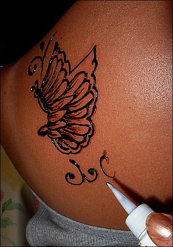 henna tattoo butterfly design a photo on Flickriver