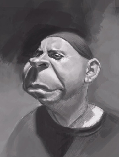 Schoolism Assignment 3 - digital painting of Gary - 1 small