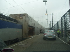 Driving onboard the Eurotunnel train
