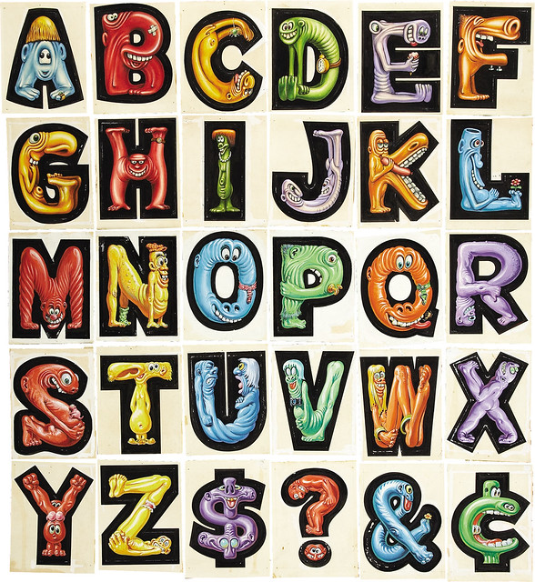 Norman Saunders - Topps Nutty Initial Stickers, 1967