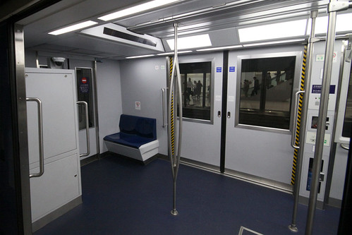Inside one of the carriages