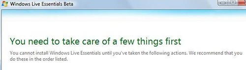 Windows Live Essentials Installer: Take care of...