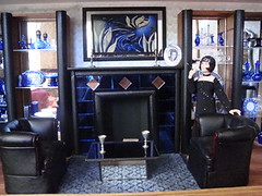 Blue Cobalt Room David & Carol Huffman of Davesattic Miniatures