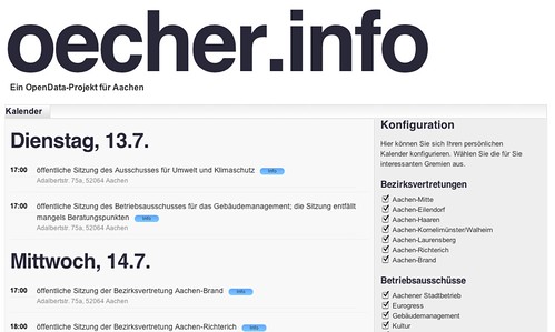 oecher.info - Kalender