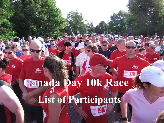 Canada Day Race 2010: 10k results, photos, videos by ianhun2009