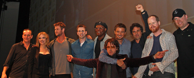 The Avengers cast Comic-Con 2010