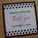 Pink and Black Polka Dots Custom Wedding Favor Thank You tag <a style="margin-left:10px; font-size:0.8em;" href="http://www.flickr.com/photos/37714476@N03/4910245653/" target="_blank">@flickr</a>