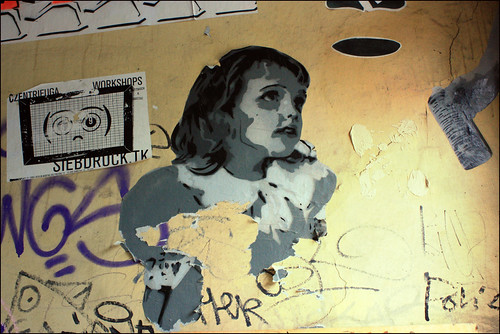 Grafiti de Berlín con la cara de Ainara