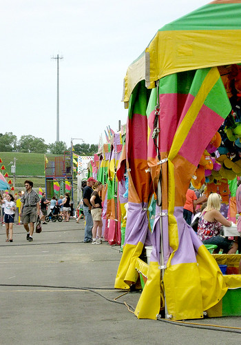 Westmoreland County Fair 2010:  Games tents.