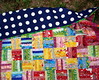 Rainbow of Color Scrap Quilt with Back