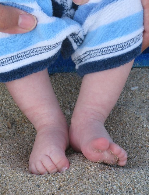 sand between the toes