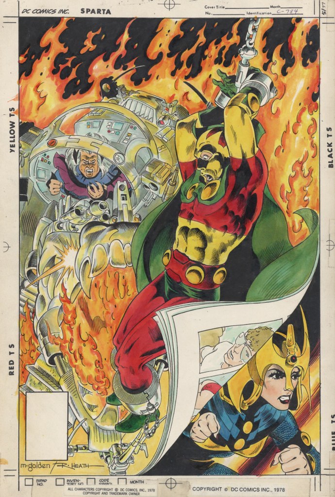 Mister Miracle 26 unused cover by Michael Golden and Russ Health from Albert Moy