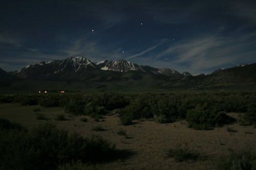 Sierra Nevadas Under Moonlight