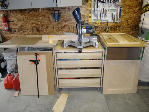 Here’s the cabinets being integrated together.