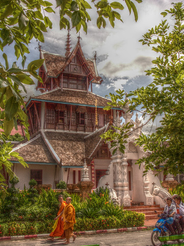 Library at Wat Chedi Luang Chiang Mai Thailand