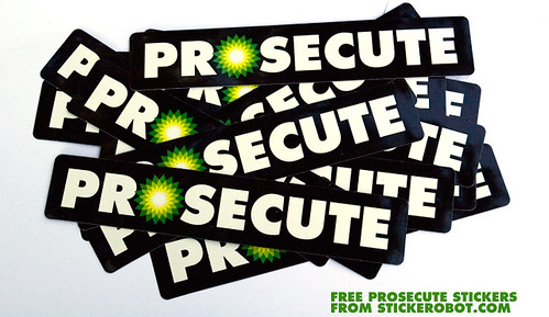 FREE PROSECUTE BP STICKERS