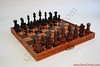 Chess Pieces Set With Carved Board