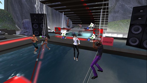 red zone club party in second life