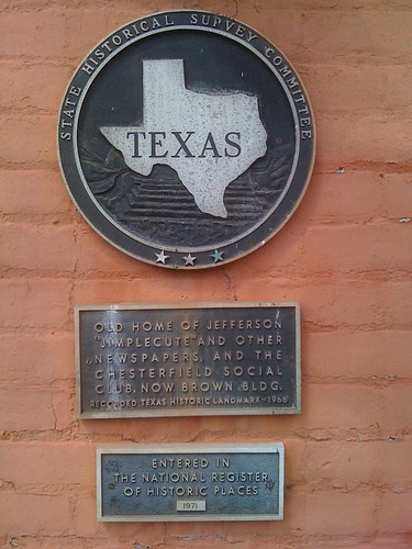 Brown Building, Jefferson, Texas Historical Marker by fables98