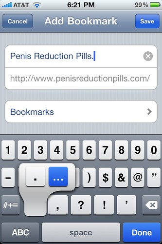 How to type an ellipsis (…) on the iPhone. Why didn't I know about this sooner?