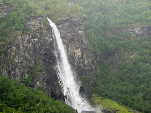 Waterfall & Flam Valley - Flam Railway, Norway