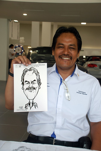 Caricature live sketching for Performance Premium Selection BMW - Day 3 - 6