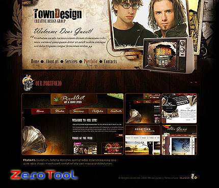 FlashMint 2919 TownDesign XML gallery flash template