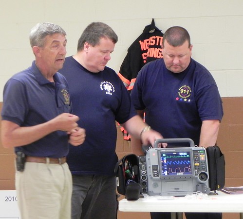 Don McCourt, Larry Clevenger and Richard Rose, Emergency Services Director, provided a demonstration of the equipment purchased with funds provided through USDA