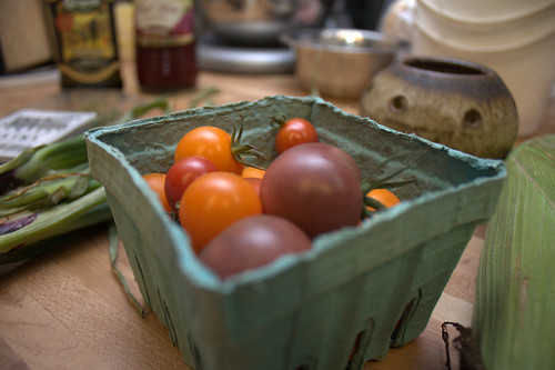 tomatoes! (and other ingredients around the periphery)