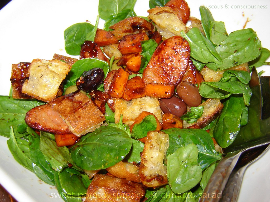 Sweet Potato Spinach & Chorizo Salad 2, edited
