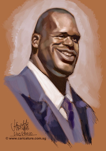 Schoolism Assignment 2 - digital caricature of Shaquille O'neil - 1 small
