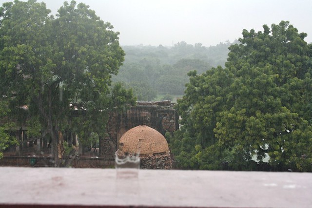 Rainy Day in Hauz Khas Village, Delhi