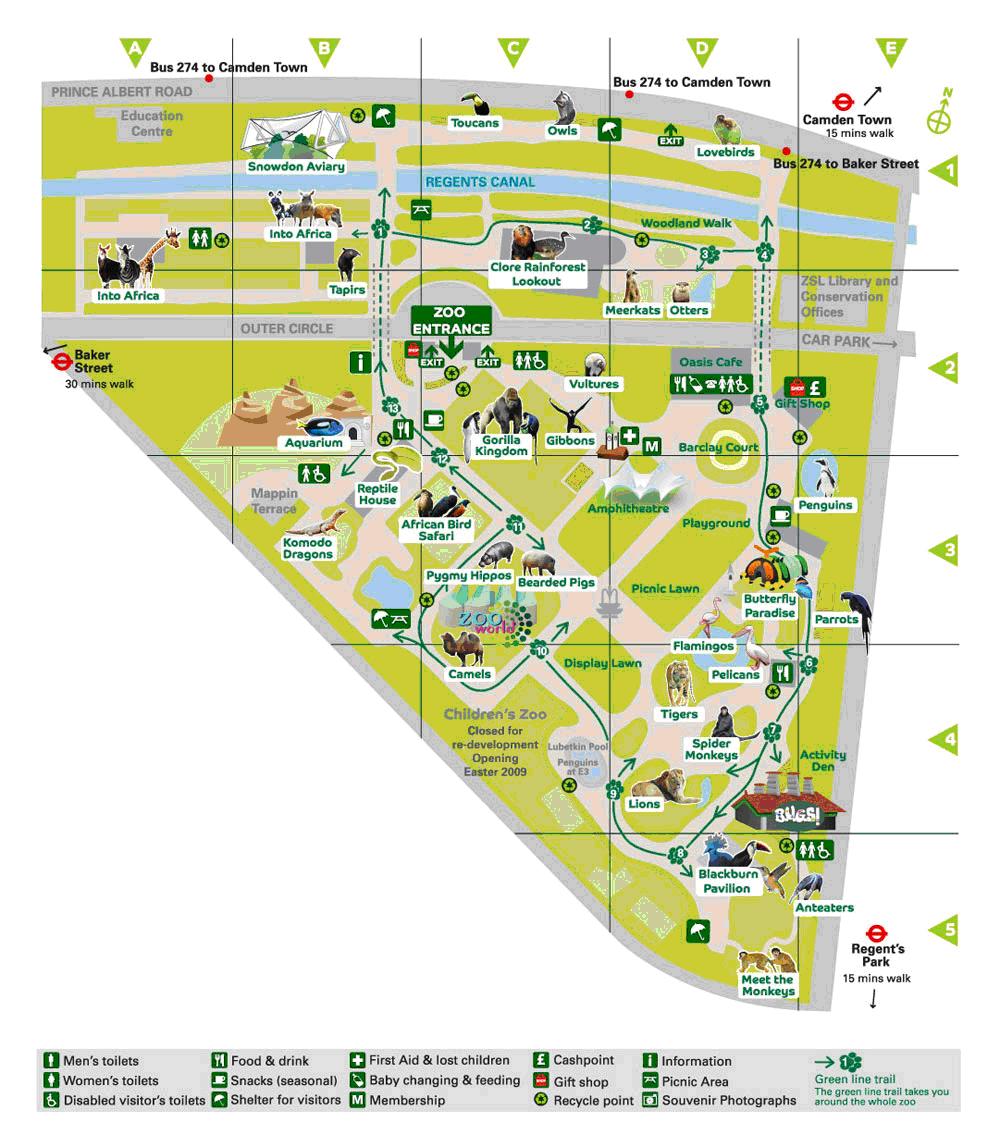 Зоопарк карта