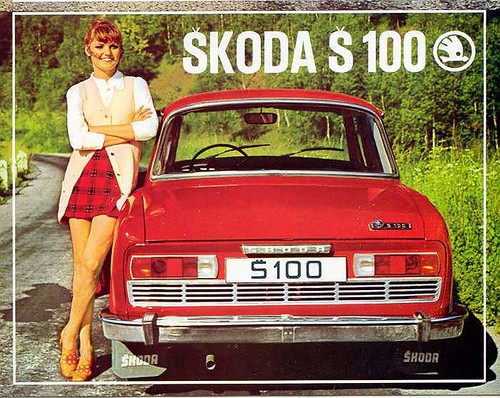 Vintage Advertisement Skoda S100
