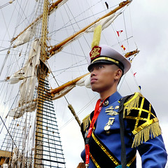 Sailor of the Dewaruci tall ship by B?n