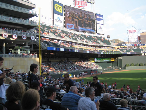 target field seating view. To Left Field from My Seat at